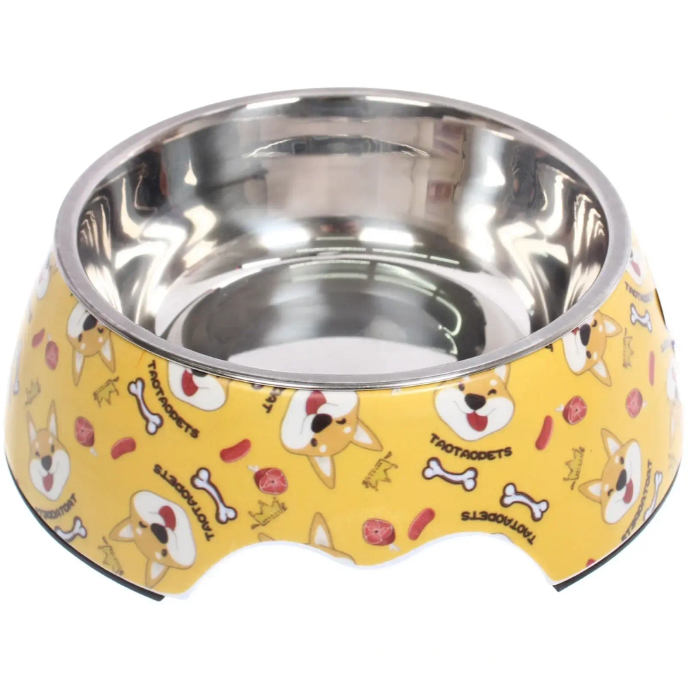 Миска из нержавеющей стали «ЛЮБИМЫЙ БРО», корги, 14*17.5*6см (наклейка)