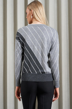 22948 Джемпер женский (серый мультиколор)