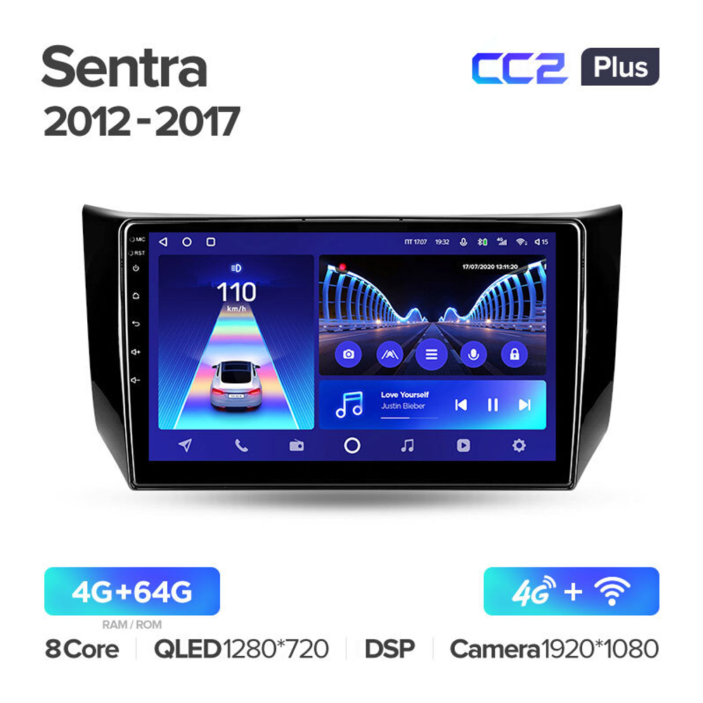 Teyes CC2 Plus 10,2" для Nissan Sentra 2012-2017