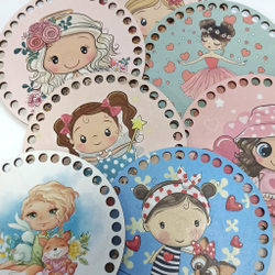 Донышко Принт Детское 15см Дизайн Девочки в ассортименте