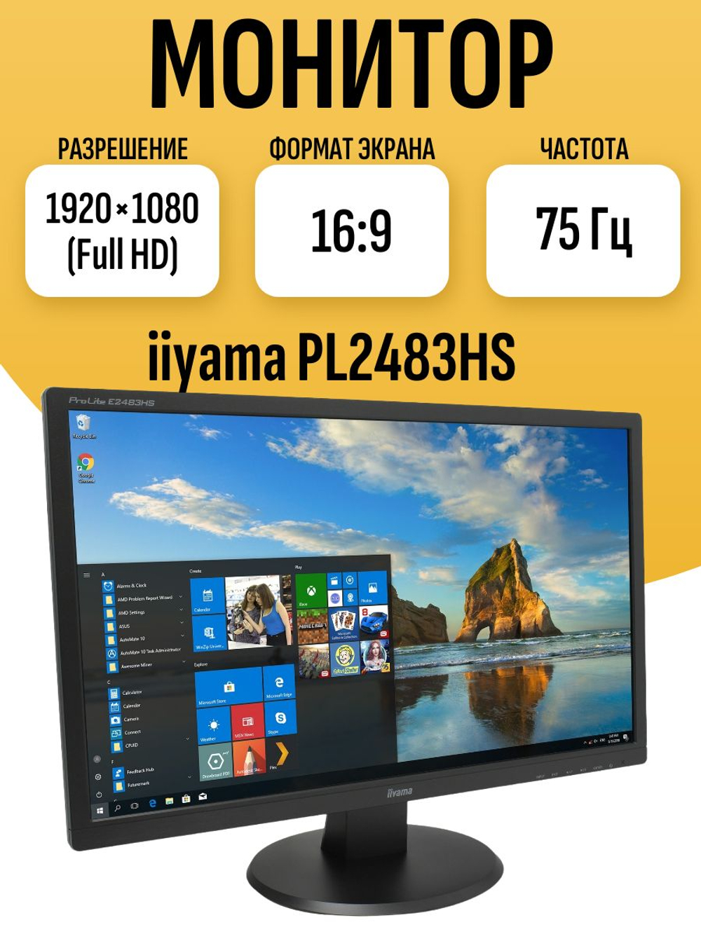 Монитор iiyama PL2483HS. Товар уцененный