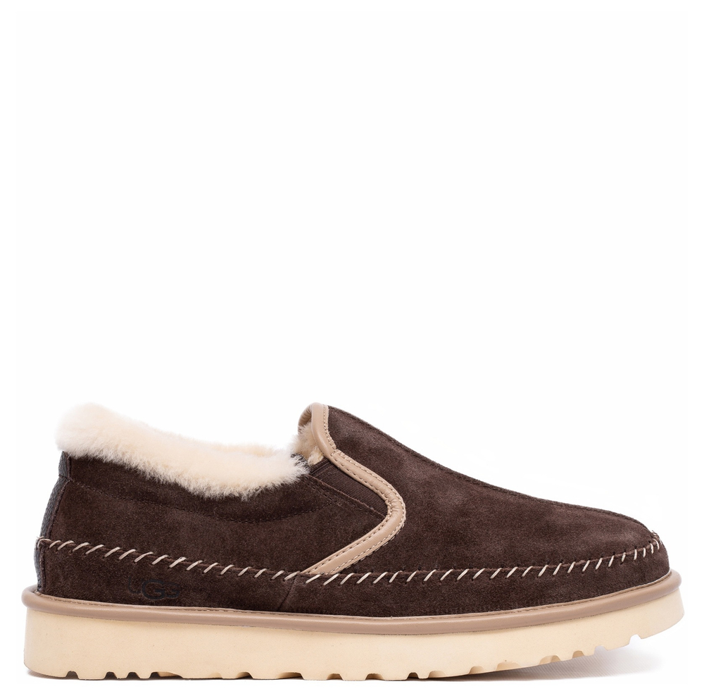 UGG Mens Stitch Slip On Chocolate