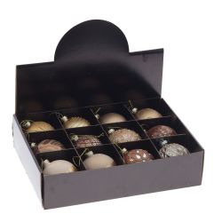 GAEM Набор из 12шт Украшение новогоднее "Шар", D 8 см, L35 W25 H8,5 см