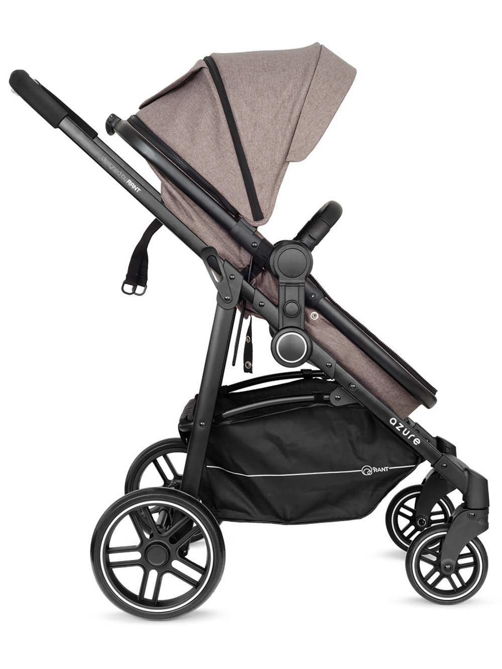 Коляска детская 2-в-1 Rant "AZURE Trends" RA147 alu. Brown