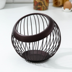 Ваза для фруктов  20х20х19 см (коричневый)