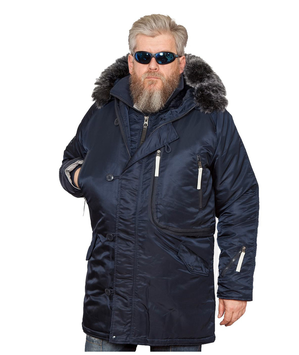 Куртка мужская зимняя Apolloget Expedition (т.синий - R.Blue/Gun Metal)