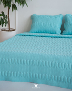 Комплект стеганного покрывала и 2 наволочек Kaj Navy Hermodr 130220327 Иран