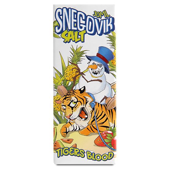 Жидкость Snegovik (30 мл, 20 мг STRONG SALT) Tigers Blood