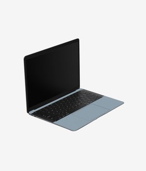 Виниловая наклейка GIRLHOOD (голубой) для MacBook