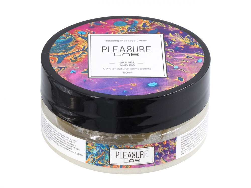 Массажный крем Pleasure Lab Relaxing с ароматом винограда и инжира - 50 мл