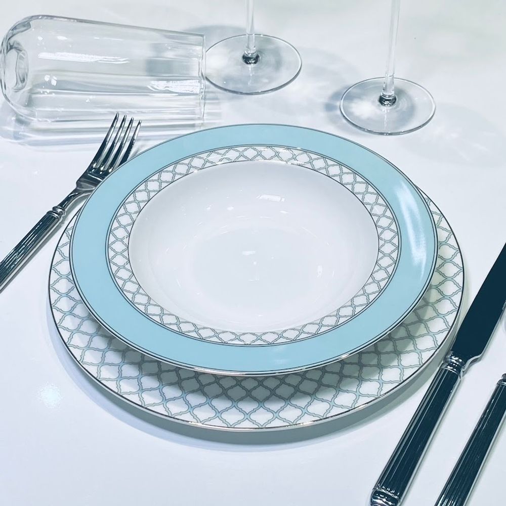 Lenardi 145-616 Набор из 6 глубоких тарелок 23см ВЕРСАЛЬ в под.уп.(х6)Костяной фарфор