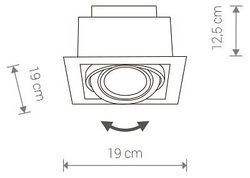 Встраиваемый светильник Nowodvorski Downlight 9573