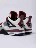 Кроссовки  JORDAN 4 RETRO (бел.-крас.)