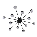 8344/12C COMFI LN26 251 черный, металл Люстра GX53 LED 12*7W 220V TORINA