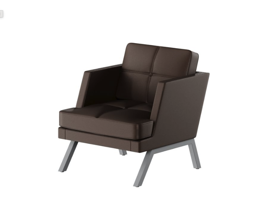 Мягкое кресло с декором из пуговиц ALDB-01L АЛДО