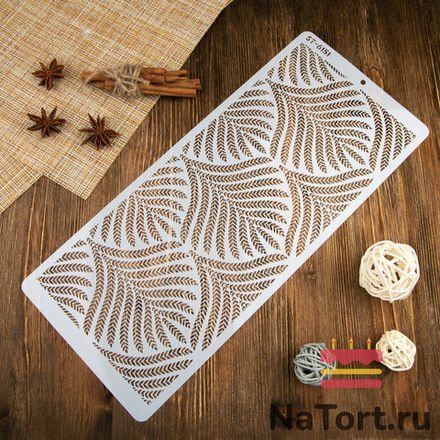 Трафарет для декора торта №51