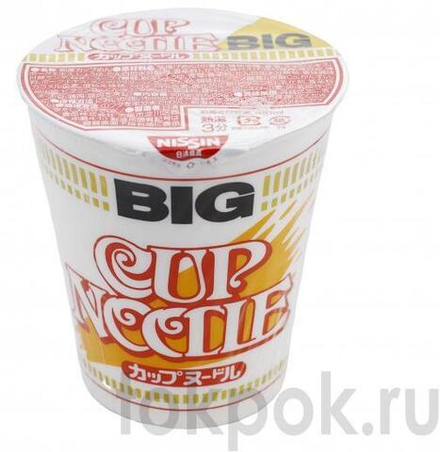 Лапша со вкусом креветки и соевого соуса Nissin Cup Noodle Big, 100 гр