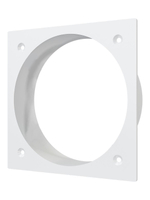 Фланец Ф D100 113х113 пластик ERA