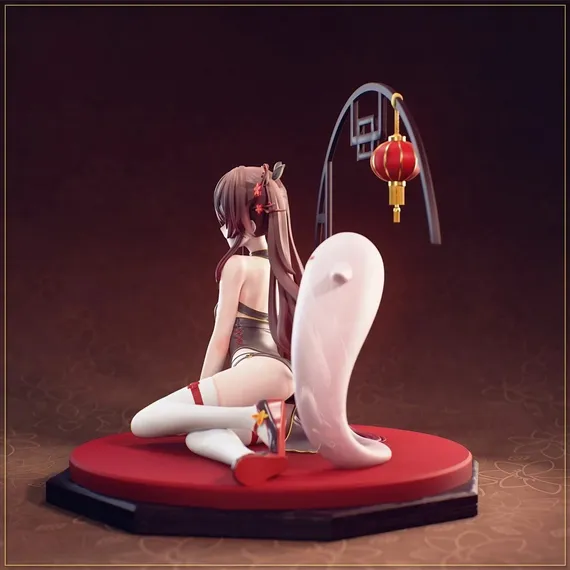 Hu Tao with ghost - Genshin Impact