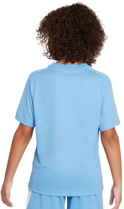 Детская теннисная футболка Nike Boys Multi Dri-FIT Short-Sleeve Top - blue beyond/white
