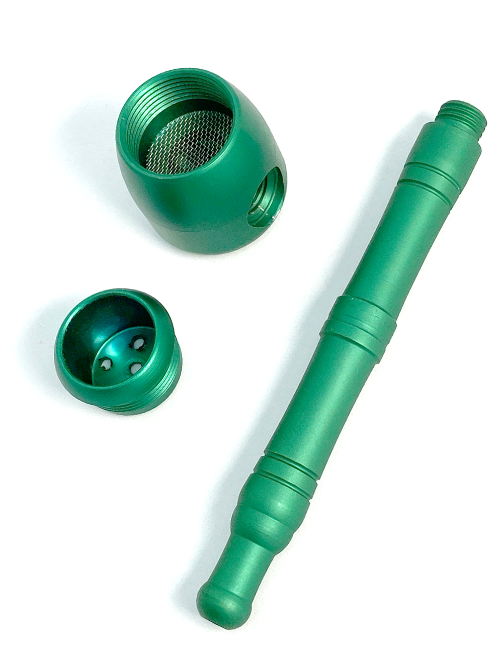 Tesla Pipe Green 10 СМ Курительная трубка из авиационного алюминия