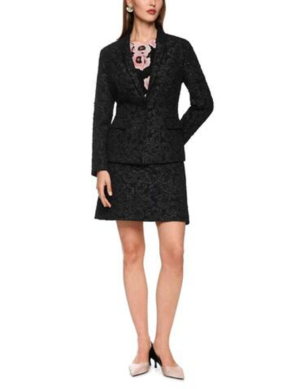 Marc Cain Блейзер с цветочным узором из жаккардовой ткани