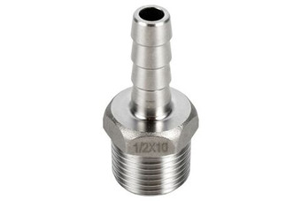 Штуцер 1/2 наруж. резьба х 10 мм, нерж. сталь