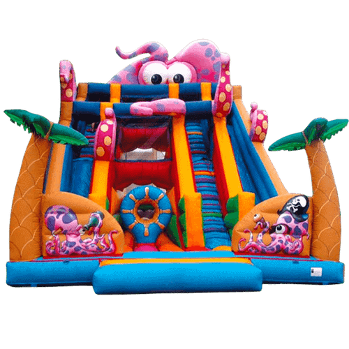 Коммерческий надувной батут "Осьминог Дейв Джонс (Кракен)"