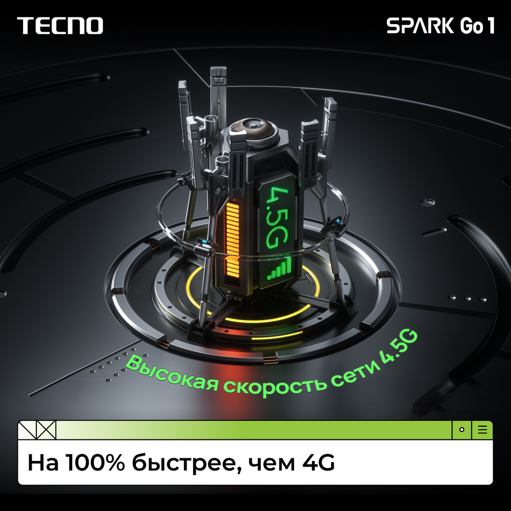 Смартфон TECNO Spark GO 1 (KL4) 4/64GB Glittery White