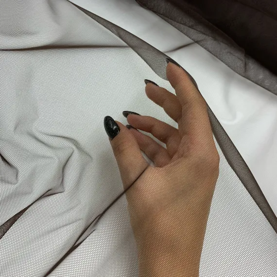 Бюстовая сетка неэластичная шоколад (цв. 111), Lauma