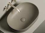 Умывальник чаша накладная овальная (цвет Капучино Матовый) Element 600x415x135мм