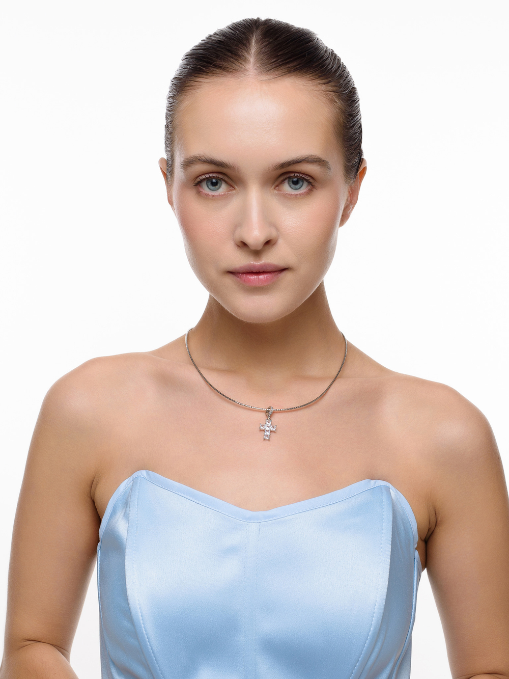 Чокер "White Cross" Silver