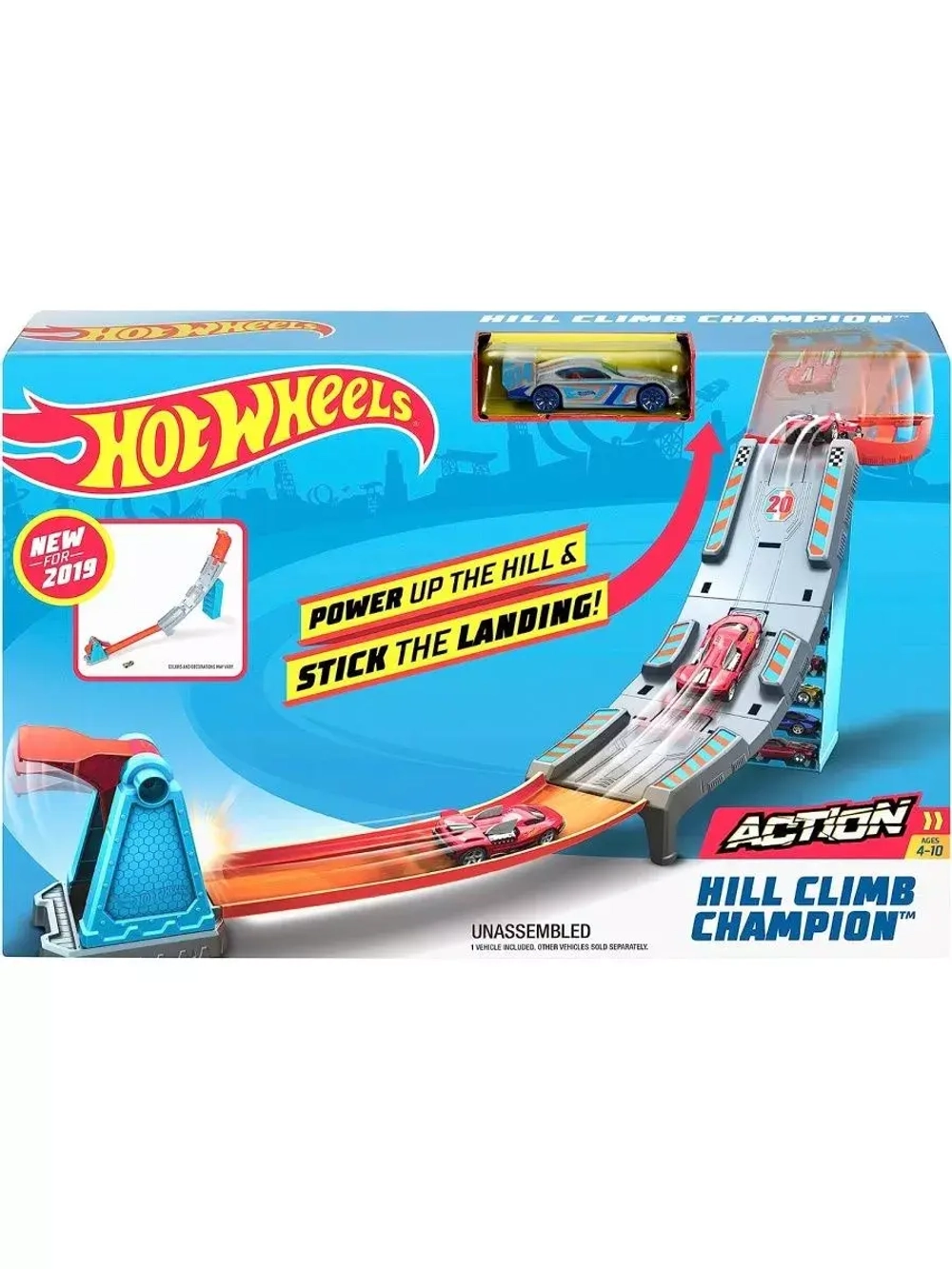 Автотрек Хот Вилс Трек гараж Чемпион GBF83 трасса с машинкой