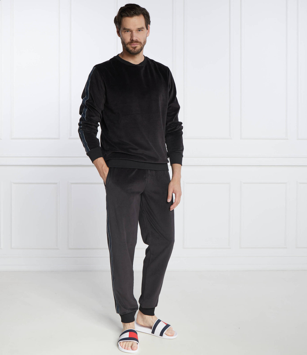 Худи TRACK TOP VELOUR Tommy Hilfiger - черный(UM0UM03010)