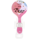 Расческа массажная круглая форма «КОЛЛЕКЦИЯ ИМАНИ - АМОР», микс 4 дизайна, 22*10см (PVC подвес)