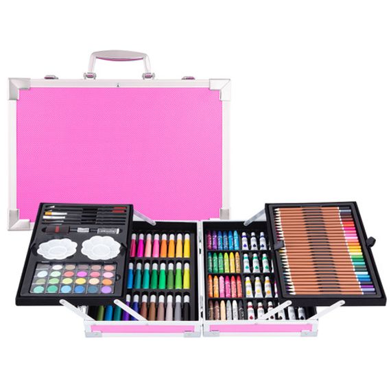 Набор для рисования "Чемодан творчества" розовый