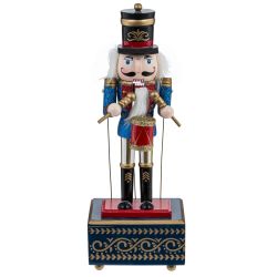 GAEM Фигурка декоративная "Щелкунчик" с музыкой и движением,, L11,5 W10 H32 см