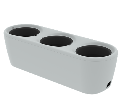 Кашпо Дивный сад АльтПласт серый (4лх3шт)