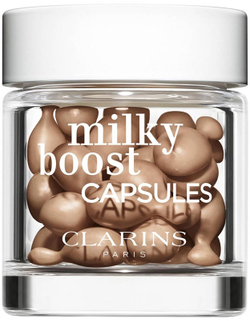 Clarins Milky Boost Capsules - осветляющая тональная капсула, 30× 0,2 ml