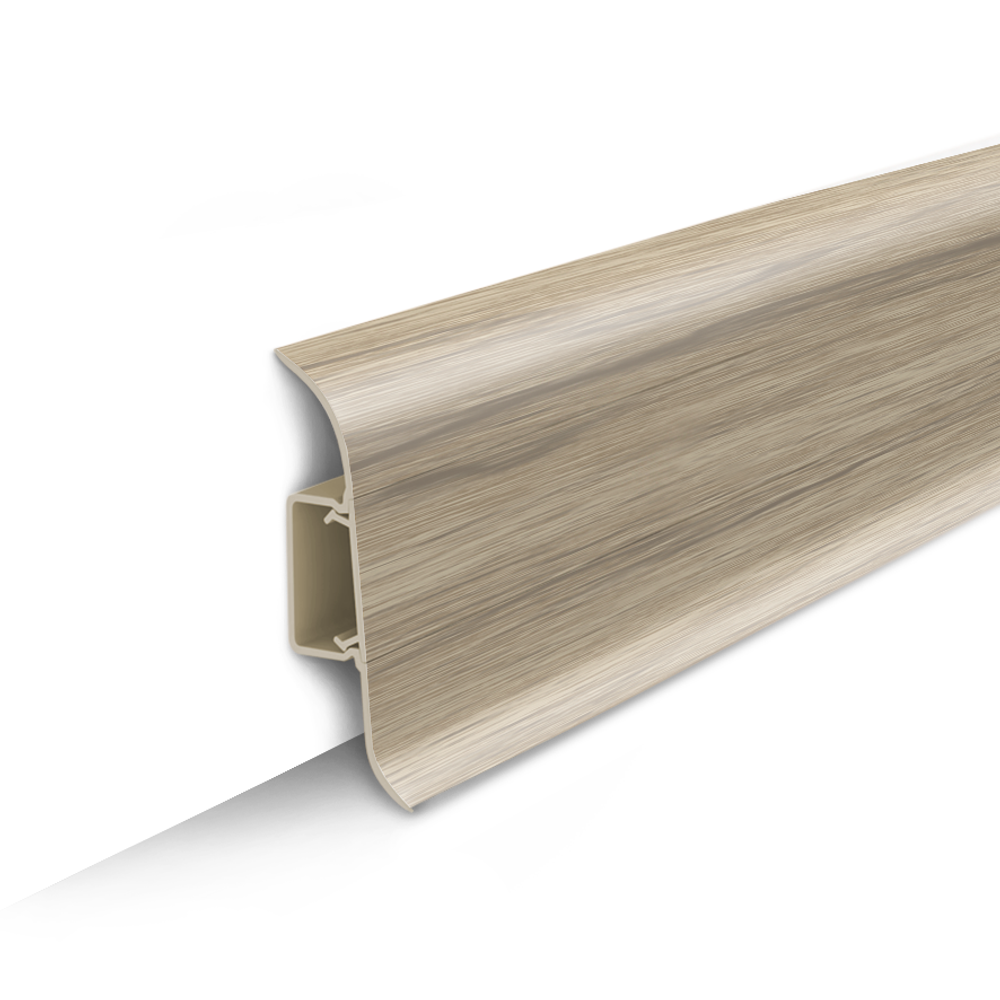 Плинтус напольный Идеал Классик 55 мм, 263 Клен северный (IDEAL Classic 55мм, 2.2м,)