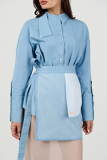 Юбка-фартук из джинсы