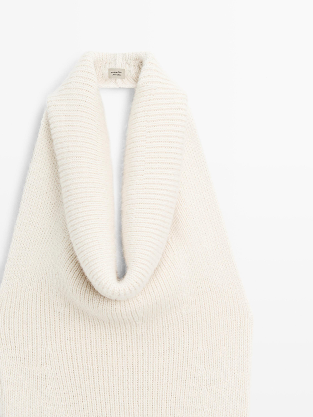 Massimo Dutti Топ из смесовой шерсти - Limited Edition, натуральный