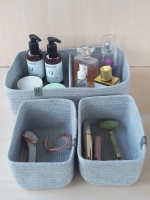 Органайзер для косметики плетеный