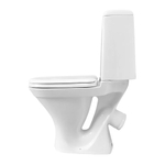 Унитаз-компакт "Рондо" (кос, нижн, арм. 2 реж. Уклад, сид. полипроп.) (Sanita)