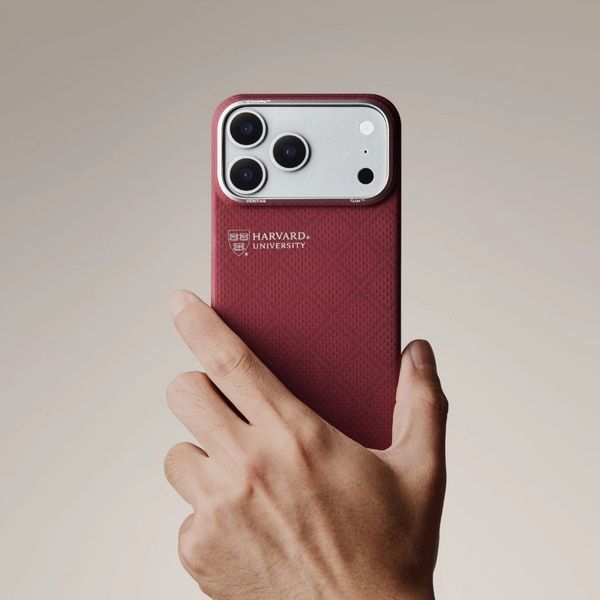 Чехол Pitaka Edge Case для iPhone 17 Pro Max, Гарвардский багровый | Harvard Crimson