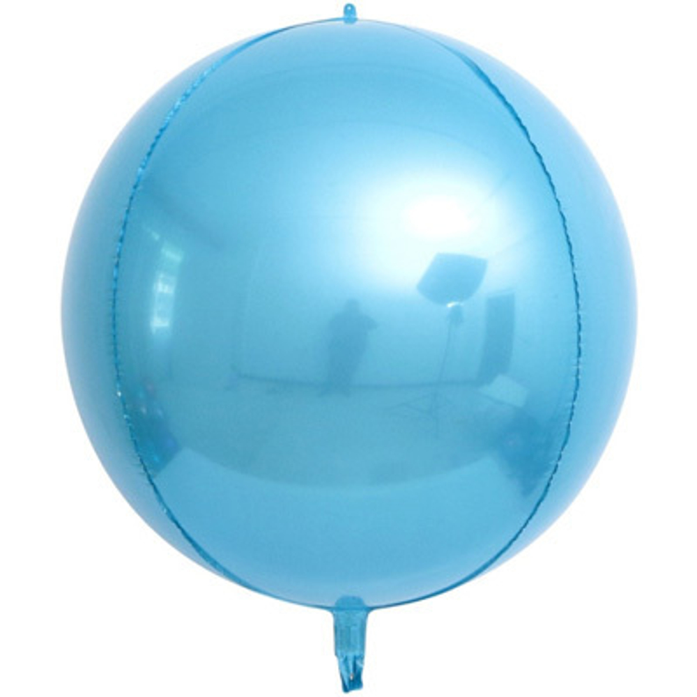 К Сфера 3D Металлик Light Blue (Светло голубой) 18"/45см