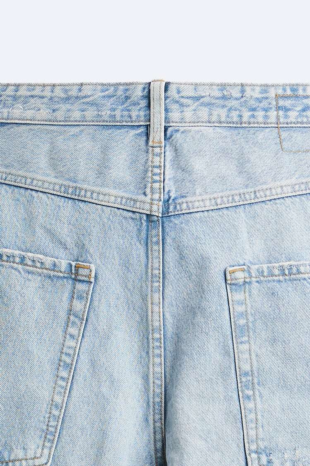 ZARA ДЖИНСЫ BAGGY FIT, ГОЛУБОЙ