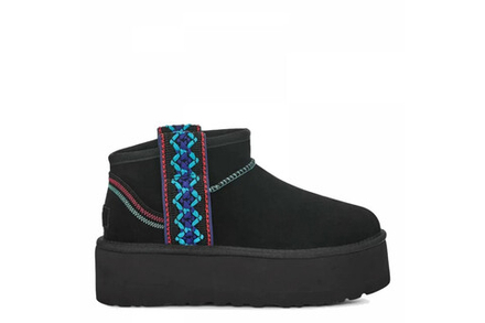 UGG Classic Ultra Mini Braid Platform Black