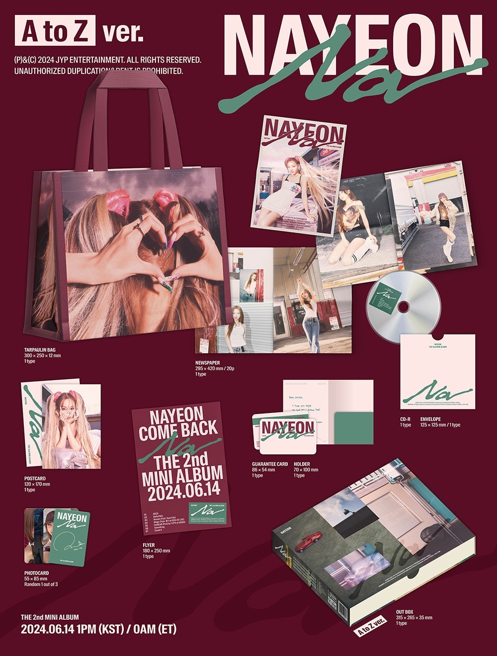 Альбом Nayeon (TWICE) - 2nd Mini Album NA (Limited Edition A to Z ver.)
