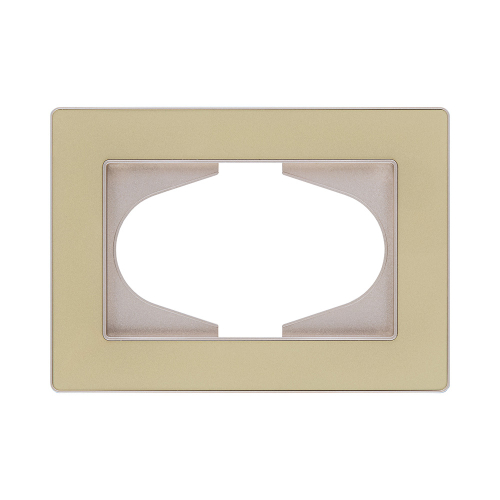 Рамка для двойной розетки, золотой Kollinger Eleganz Acryl EA120GD